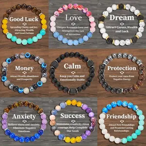 Boho Style Beaded Bracelet, Stretchable Handmade Bracelet for Good Luck, Love, Dream, Protection & Friendship – Comfortable, All-Season Wear, Unplated for Daily Use
