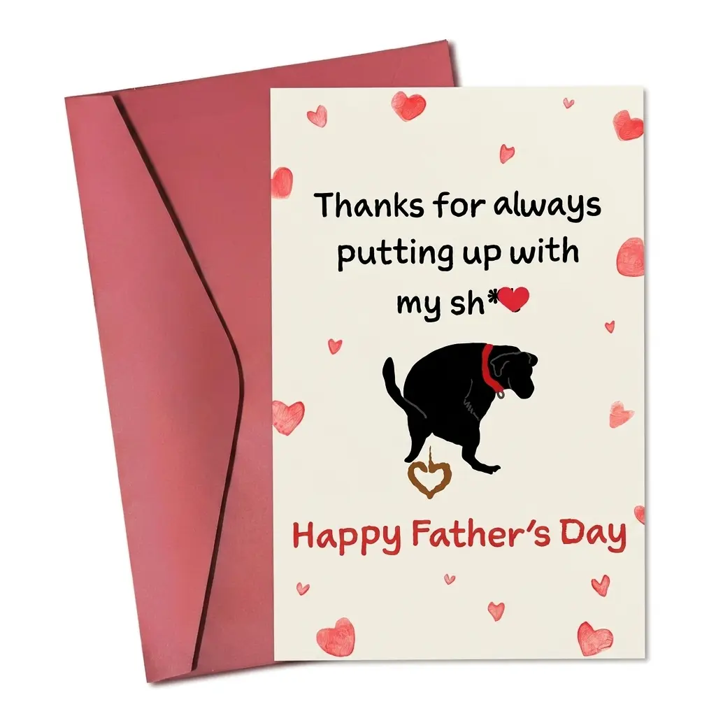 Dad Funny Poop Card
