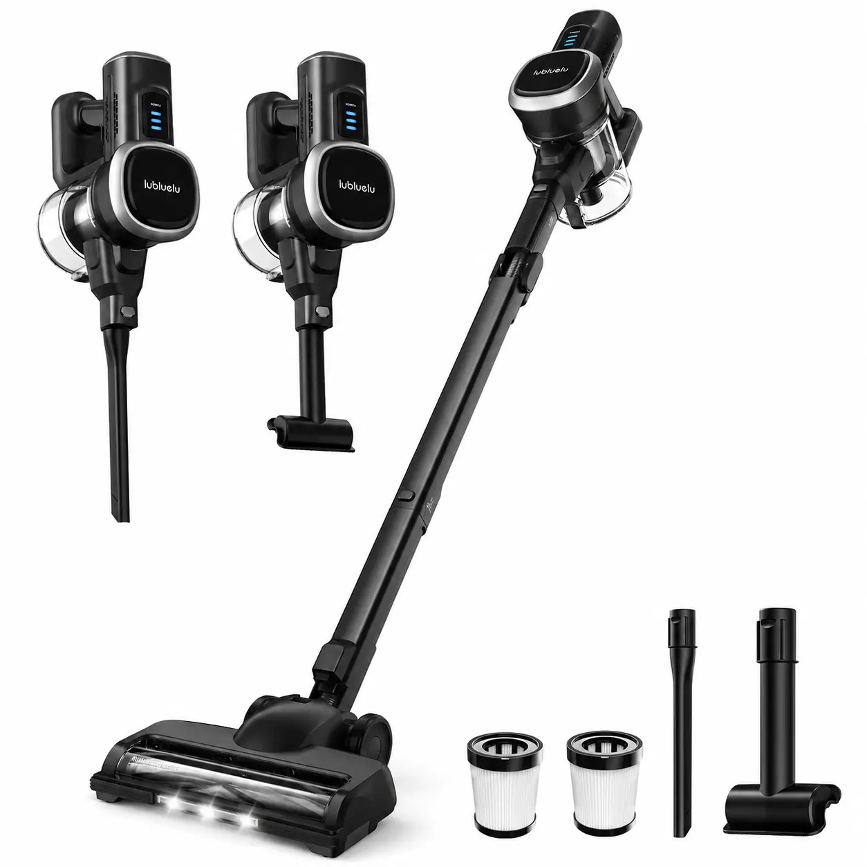 【Live only】206 Cordless Vacuum Cleaners for Home, 6-in-1/47Min/250W Foldable Powerful Suction, Self-Standing Cordless Stick Vacuum Cleaner, Lightweight Anti-Tangle Rechargeable Vacuum for Floor/Carpet/Pet Hair/Car tiktokshopspringglo