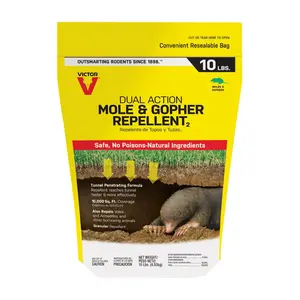 Victor 7798689 Dual Action for Gophers & Moles Animal Repellent, 10 lbs
