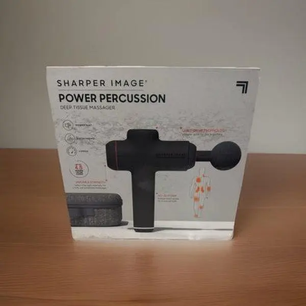 Sharper Image 2437599 Power Percussion Deep Tissue Massager - Gray