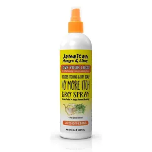 Jamaican No More Itch Gro Spray - 8 oz Unisex Haircare Product for Braids, Natural Hair Care, Moisturizing Scalp Care, Nourishing Treatment