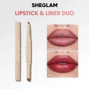 SHEGLAM GLAM 101 Lipstick & Liner Duo-DEEP CARAMEL Matte Nude Makeup Lipliner-Effortlessbeauty- Coachella-mothersdaygift