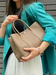 Women's Genuine Top Grain Leather Garden Bag, Vintage Water Bucket Handbag, Shoulder & Crossbody Bags, Leather Handbags, Ideal Gift for Her