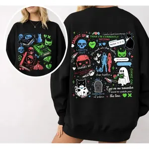 Navessa Allen Series 2 Sided Sweatshirt, Lights Out Hoodie, Caught Up, Game On, Romance Smut Bookish Shirt, Unisex Sweater Pullover Tee