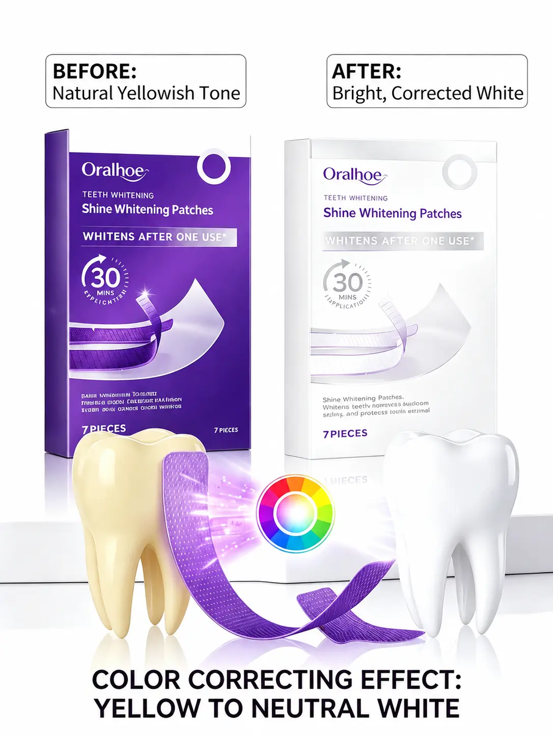 Gentle Oralhoe Teeth Cleaning Strips, Easy At-Home Teeth Care