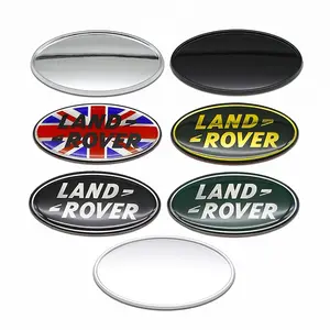 Land Rover Range Rover Grille Emblem Front Oval Logo, Fits Range Rover Sport Velar Evoque Discovery Defender, High-Quality Replacement Part, Car Accessories
