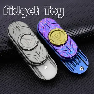 Titanium Alloy Fidget Toy, Steel Ball Toy, Rotating Fidget Spinner, Tiviva Edc, Stress Relief, Handheld Play, Stress Relief Fidgeting