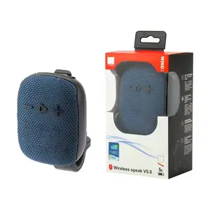 Compact Waterproof Bluetooth Subwoofer Speaker with Adjustable Bike Mount, Smartphone-Compatible Audio Device for Outdoor Cycling, Water-Resistant Protection Feature