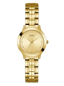 GUESS Female Gold-Tone Slim Classic Watch
