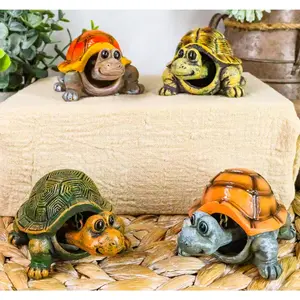 Ebros Nautical Colorful Shell Sea Turtles Tortoises Bobblehead Figurines Set