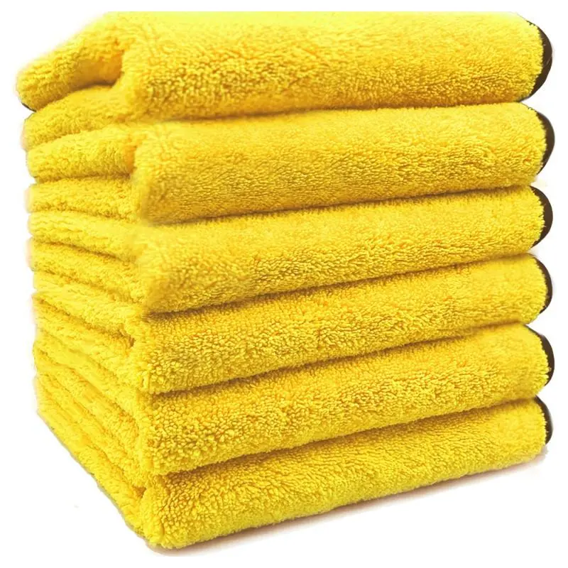 Microfiber 2/6pcs Towels, Professional Grade, 11.8*11.8Iin - Safe for Car Wash, Home Cleaning & Pet Drying Cloths, Towels For Cars