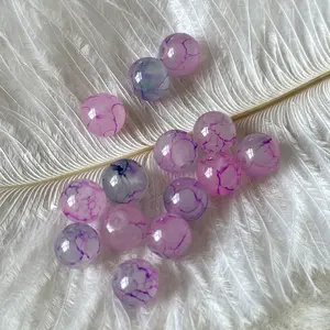 Watercolor Glass Beads For DIY Jewelry Making /10mm/50ml