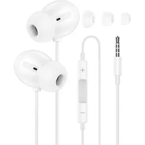 3.5mm Headphones Wired in-Ear Earbuds for Apple iPhone/iPad/iPod, Wired Earbuds with Mic Volume Control 3.5mm Jack Earphones Headphones HiFi Stereo Ear Buds for Galaxy, Google, Laptop, PC Gaming, PS5