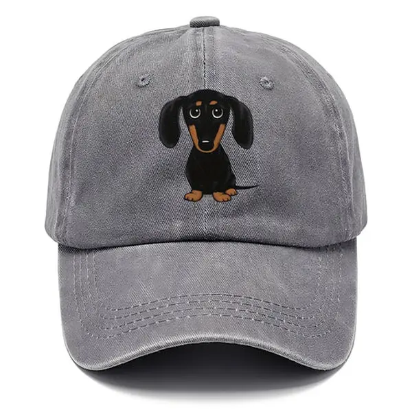 Cute Dachshund Dog Mom Unisex Washed Vintage Baseball Cap Retro Pet Lover Daily Denim Hat Snapback