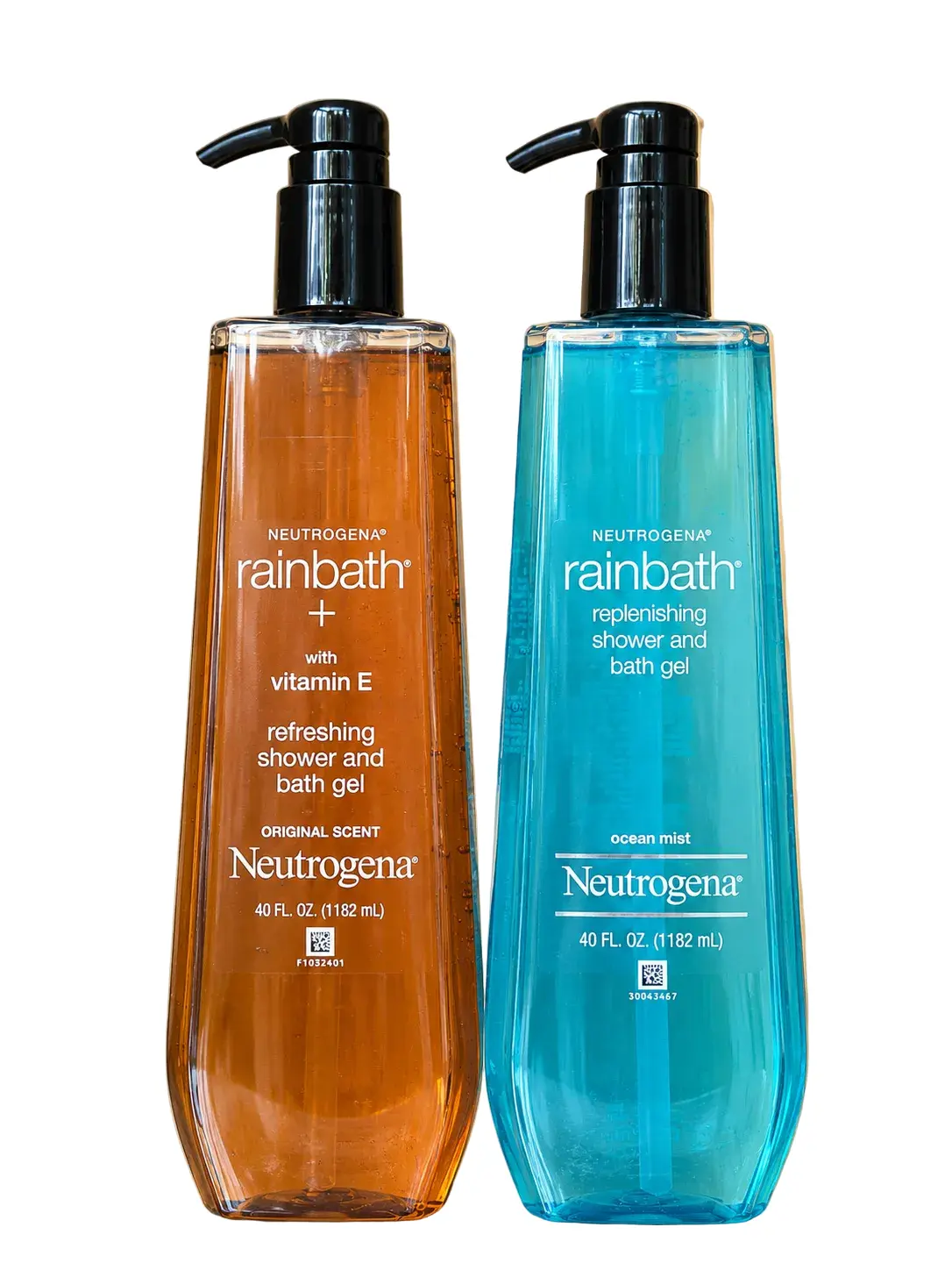 Neutrogena Rainbath Shower Gel - Body Care Daily Cleansing Moisturizing Body Wash, 40 fl oz, Rich Lather Multi-Purpose Pump Bottle, Original Scent or Ocean Mist Fragrance