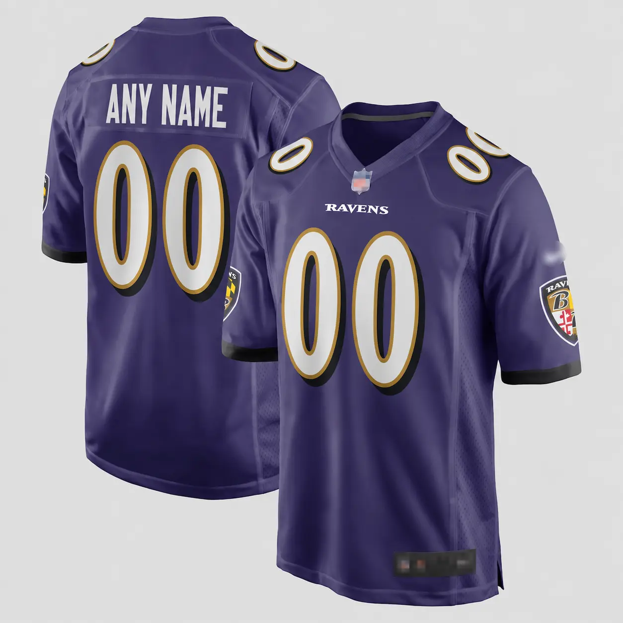 Baltimore Football Stitched Fan Edition Jersey Collection ( Jackson #8, Henry #22, Hamilton #14, Flowers #4, Andrews #89 ) - Purple/White - Custom Name & Number - US Ready