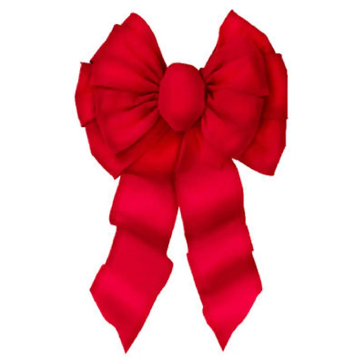 212 MAIN 7372 Deluxe Velvet Wired Bow - 11-Loop Wired Loops Decorative Trim, Red, 14x28x2 in Festive Home & Party Supply, 14X28 In