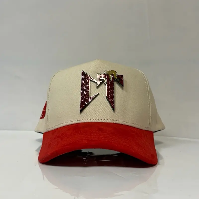 Premium Caps’fans CT beige with red