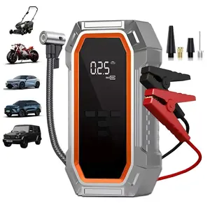 Leiboo wireless car emergency starter and air pump all-in-one, LED, with mobile phone charging function and emergency lighting function,