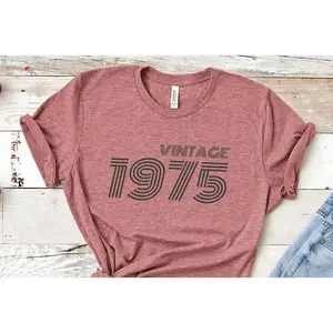 Vintage 1975 Birthday T-Shirt 1975 TShirt Retro Shirt 49th Birthday Gift 1975 Birthday Gift For Him Gift For Her Vintage 1975 Shirt 1975 Tee