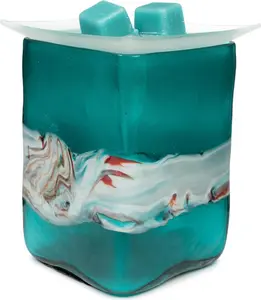Wax Melt Warmer - Art Glass Collection Allure - Melter for Scented Wax, Fragrance Cubes and Tarts
