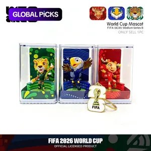 Officially Licensed2026 USA-Canada-Mexico World Cup Mascot CollectionIncludes Mexico's ZAYU, USA's CLUTCH, Canada's MAPLEToy figures, collectible sets, and World Cup charms Great as gifts for soccer fans, desk decorations,. #GLOBAL PICKS