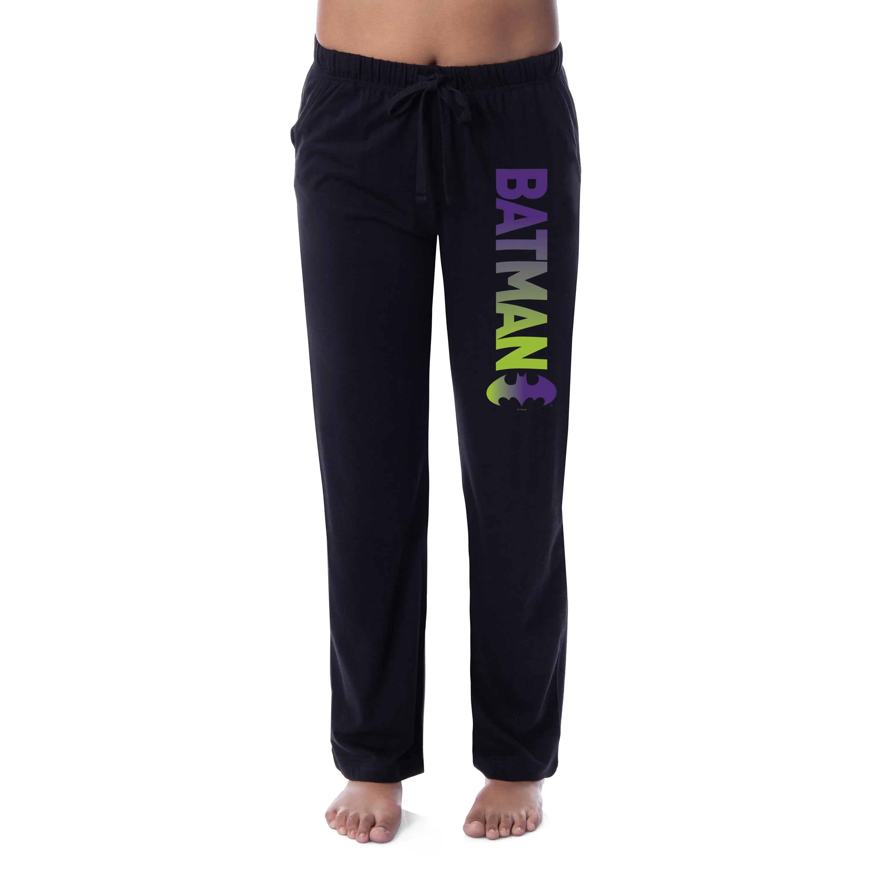 DC Comics Womens' Batman Bat Logo Ombre Sleep Pajama Pants, Everyday, Slip