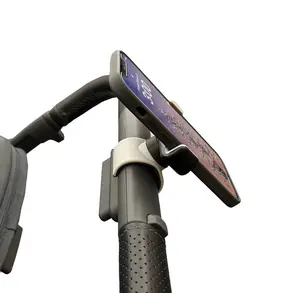 Maxby Stroller Phone Holder for Handlebar, Universal Phone Mount with One-Hand Quick Release Clamp, 360° Rotating View, Secure Non-Slip Grip, Fits Most iPhone & Android Smartphones with Cases