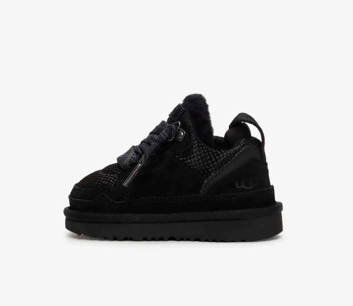 UGG Toddler Lowmel Black Soft Cozy Sheepskin Booties for Little Feet Ideal for Indoor Outdoor Use