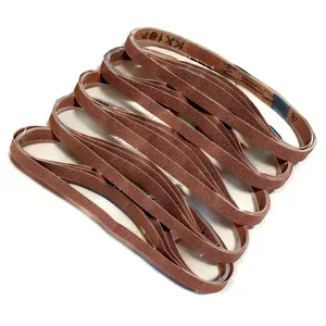 1/2 inch x 18 inch Sanding Belt Set, 20 count (4 Pieces of Each grit: 60, 80, 120, 180, 240), Belt Sander Paper, Sanding Belts, for Detail Sander, Work  Belts