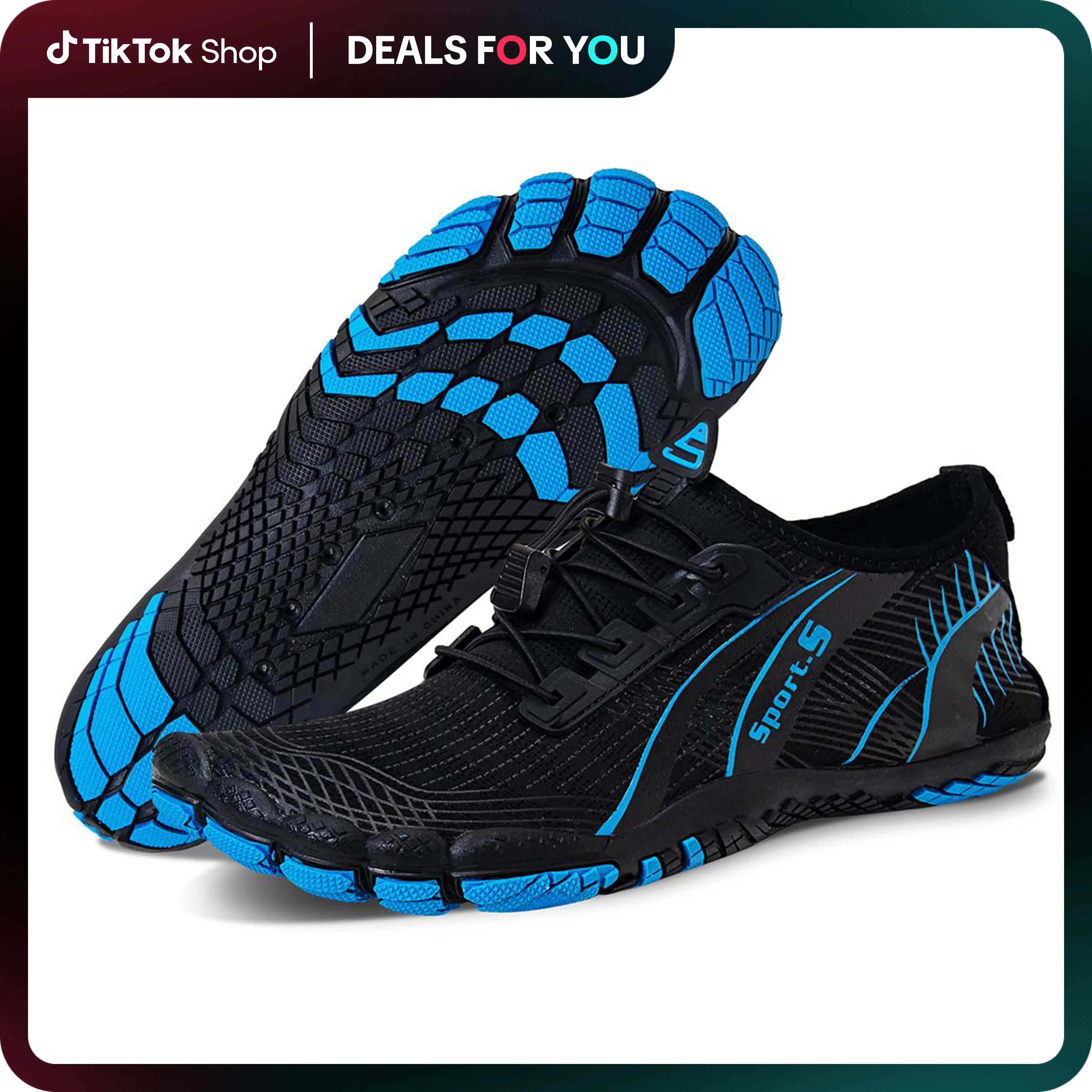 WateLves Water Shoes for Men Women Barefoot Quick-Dry Aqua Sock Outdoor Athletic Sport Shoes Kayaking Boating Hiking Surfing Walking dealsforyoudays