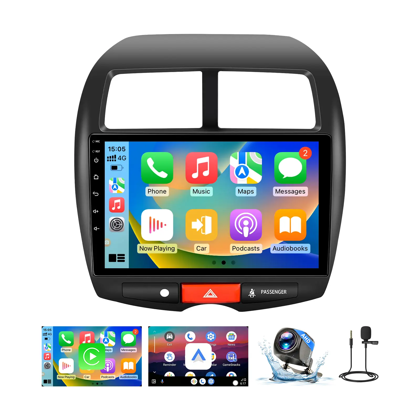 Android 13 Car Stereo Upgrade for Mitsubishi Outlander Sport 2011-2017/ASX 2013-2015/RVR 2011-2017 with Wireless CarPlay&Android Auto, 10"Touch Screen, Car Radio, GPS, 5G WiFi, Bluetooth, FM, SWC