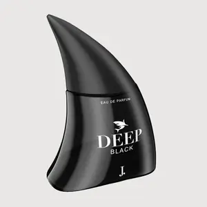 DEEP BLACK Eau De Parfum for Men – Spicy & Woody Fragrance with Oud & Tonka (75ml)