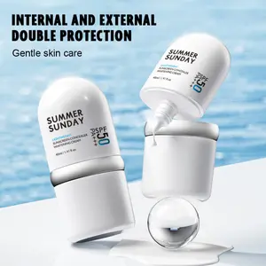1PC SUMMER SUNDAY SPF50 Sunscreen Concealer Cream, PA+++ UVA/UVB Protection, Lightweight Breathable, Waterproof Sweatproof, 2-in-1 Sun Protection & Coverage, for Daily Outdoor Activities, Face Sunscreen, Sunblock Concealer, SPF50 Sun Cream