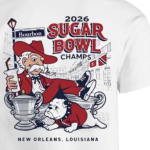 Ole Miss Sugar Bowl 2026 Champs Tshirt Cotton