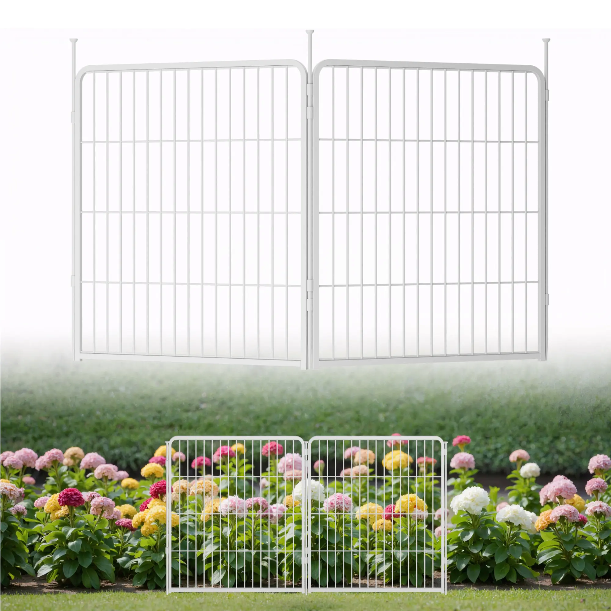32 in(H) x 4.5 ft(L) 2 Panels no Gate