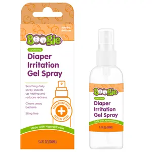 Boogie Diaper Irritation Gel Spray for Babies – Hypochlorous Powered, Sting-Free, Mess-Free Care for Sensitive Skin