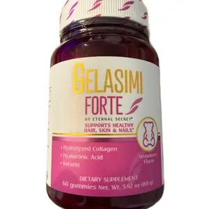 Gelasimi Forte gummies (60 gummies) Hydrolyzed collagen Biotin and Keratin Healthcare Supplement for Hair and Nails