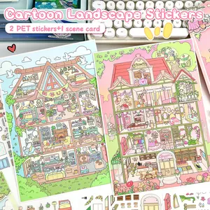 Large Upgrade Craft Stickers, High-End Scene Decals, DIY Landscape Stickers, Educational Toy Sticker Set, Various Sizes Available