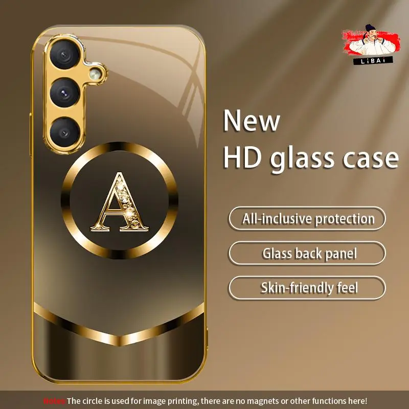 Galaxy S25 Smartphone Case - High-End Luxury Wood Grain Letter Design, Business Simple Style, Explosion-Proof, Anti-Drop, Anti-Fingerprint, Affordable Handheld Cellphone Protection for Devices
