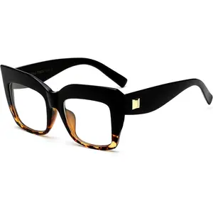 EyeconicFinds Square Oversized Glasses Frame Eyewear Women B2475