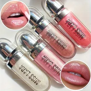 6 Packs Glow Bling Lip Oil Gloss - Hydrating Non-Sticky High-Shine Lip Gloss with Berry Sheer Wash of Color, Mint Scented Creamy Lip Oil Suitable for Skin Types, Non-Drying Glossy Finish for Day & Night Use, 6 Variants