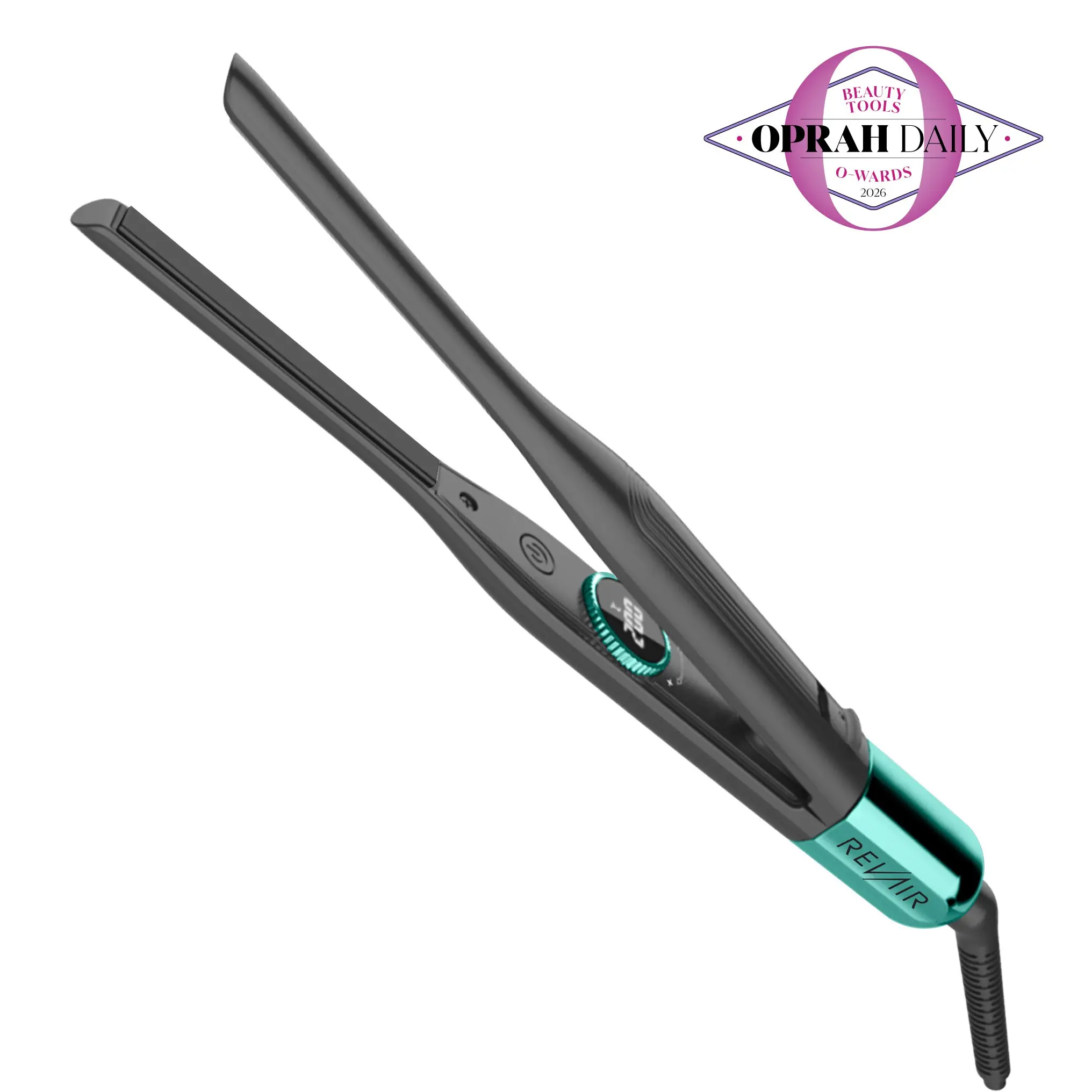 RevAir Micro Edge Styler 5/16 (8mm) Inch Micro Styling Iron - Ultra-Thin Pencil-Tip Flat Iron for Precision Styling and Salon-Worthy Results Ceramic Hair Waver