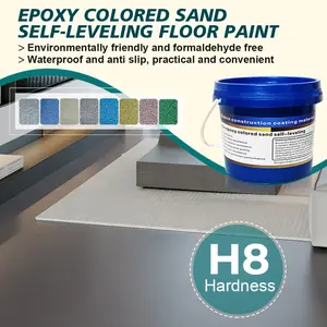 High adhesion Epoxy Sand Floor Paint, automatic leveling, smooth scraping