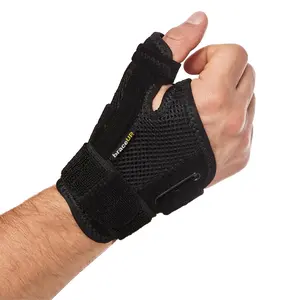 BraceUP Thumb Spica Splint Brace Right Left Hand Women and Men, CMC with Thumb Support, for Arthritis, Tendonitis, Carpal Tunnel Pain Relief and Thumb Sprain (Black)