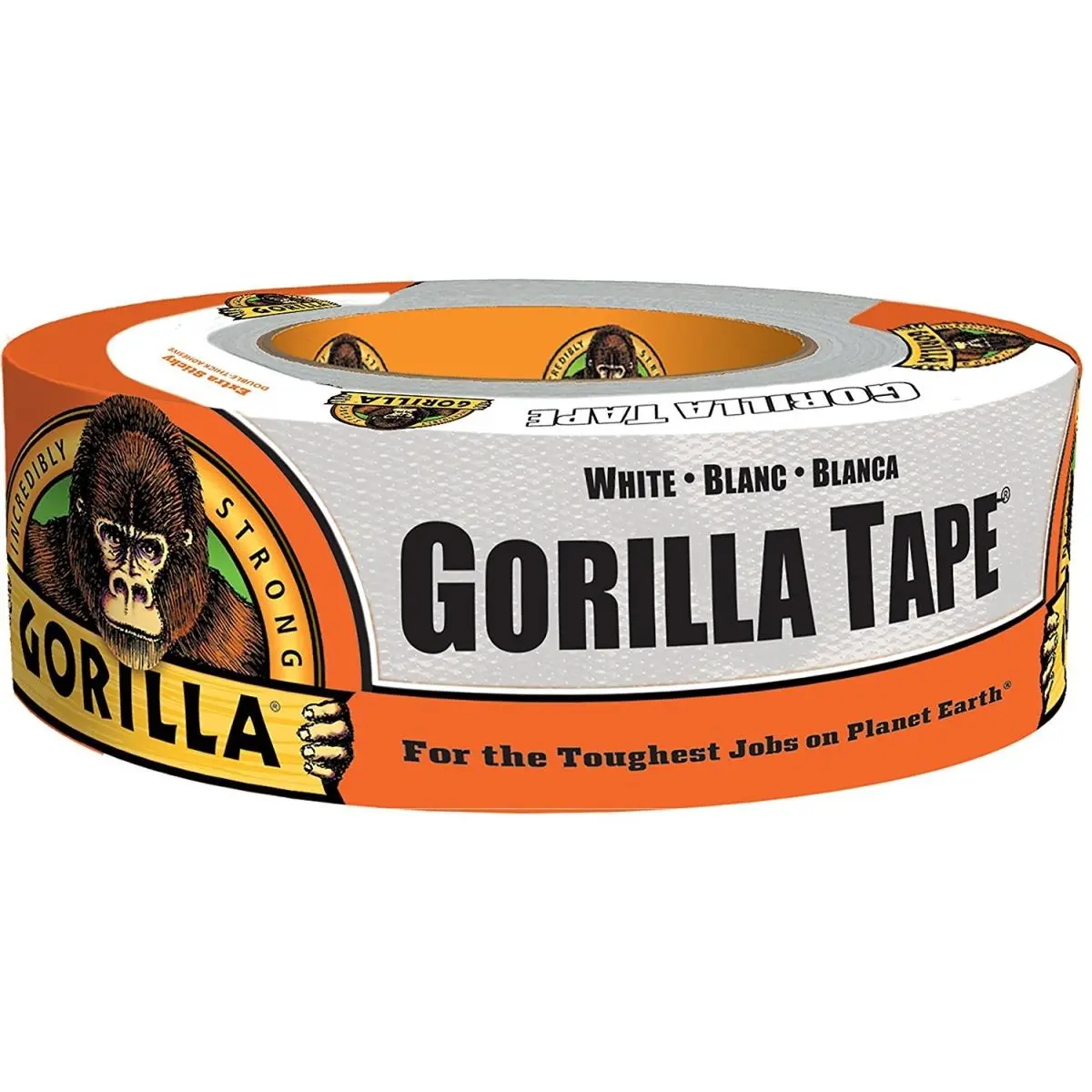 212 MAIN Gorilla Tape (Model 215509) - 2 in x 10 yd White, Strong Adhesive, Waterproof High Strength Glue for Automotive & Motorcycle Maintenance