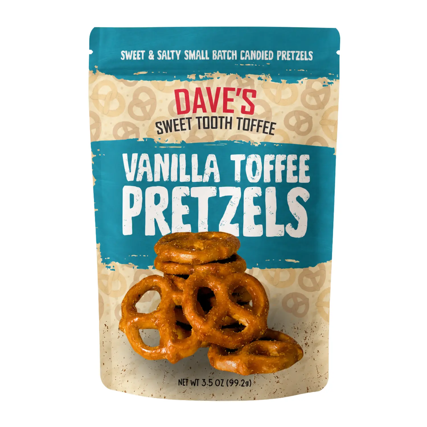 Toffee Covered Pretzels - Vanilla Bean - Dave's Sweet Tooth