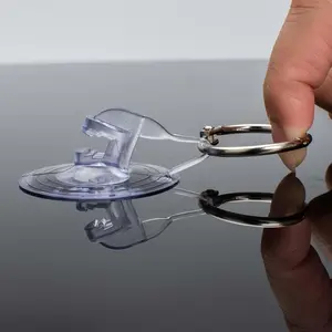 20pcs Car Windshield Sunshade Suction Cups, PVC Suction Cup Car Window Curtain Suction Cup, Loop Sunshade Suction Cup Hook, Mini Adhesive Bracket, Suitable for Car Kitchen Bathroom Office