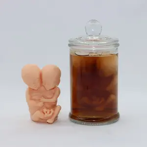 Creepy Siamese Twinr Embryo Jar, Two-Headed Fetal Jar Movie Prop, Replica Home Decor Craft, Unique Sculpture Art Piece